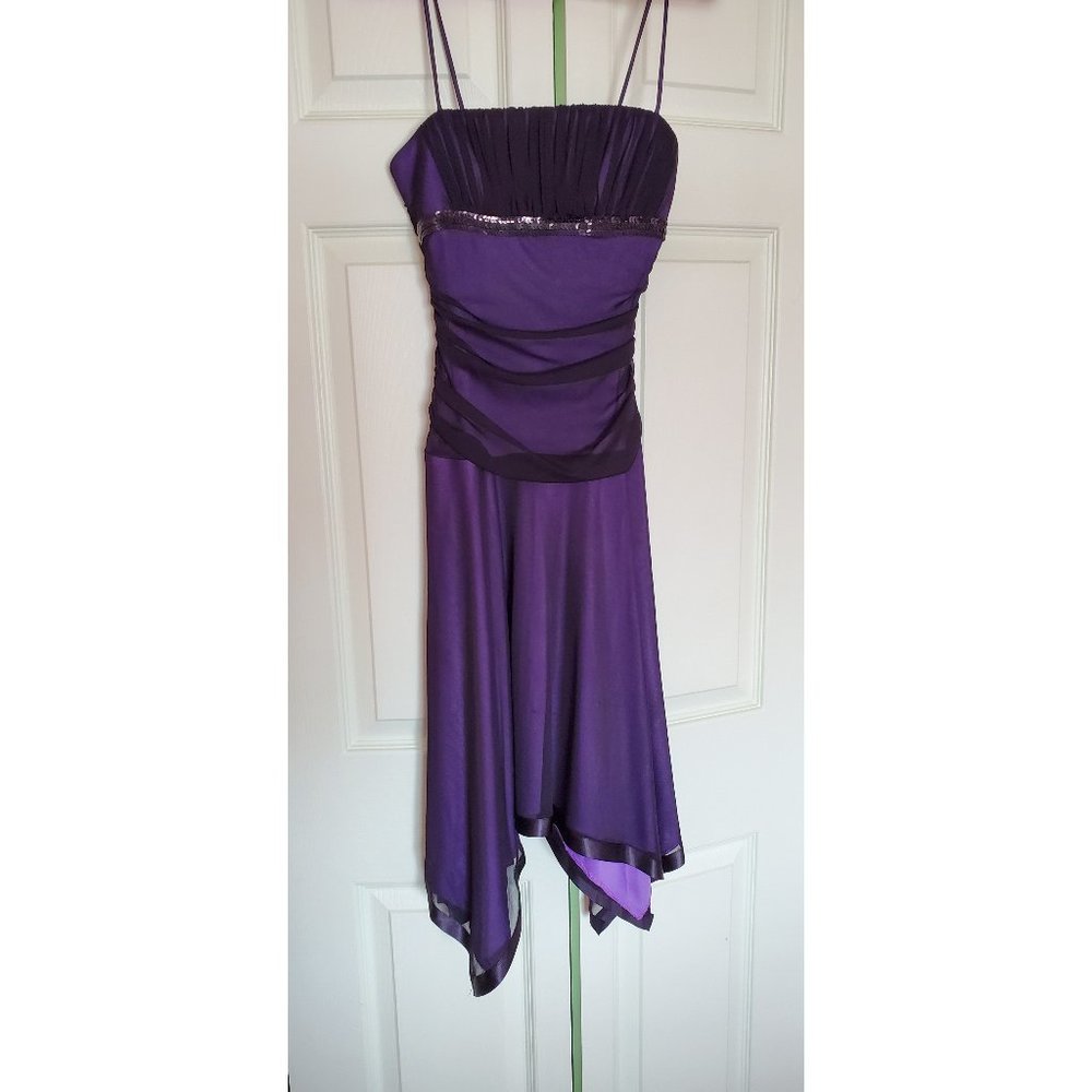 City Triangles Purple Cocktail Dress Size Small